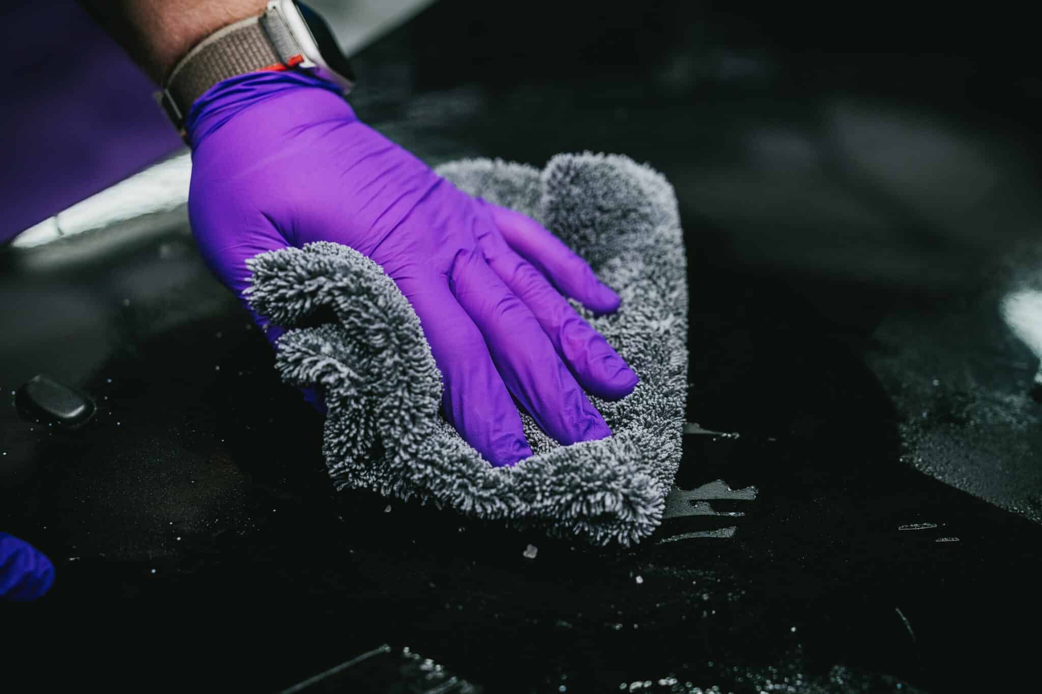Nanolex glue ex application mit microfiber