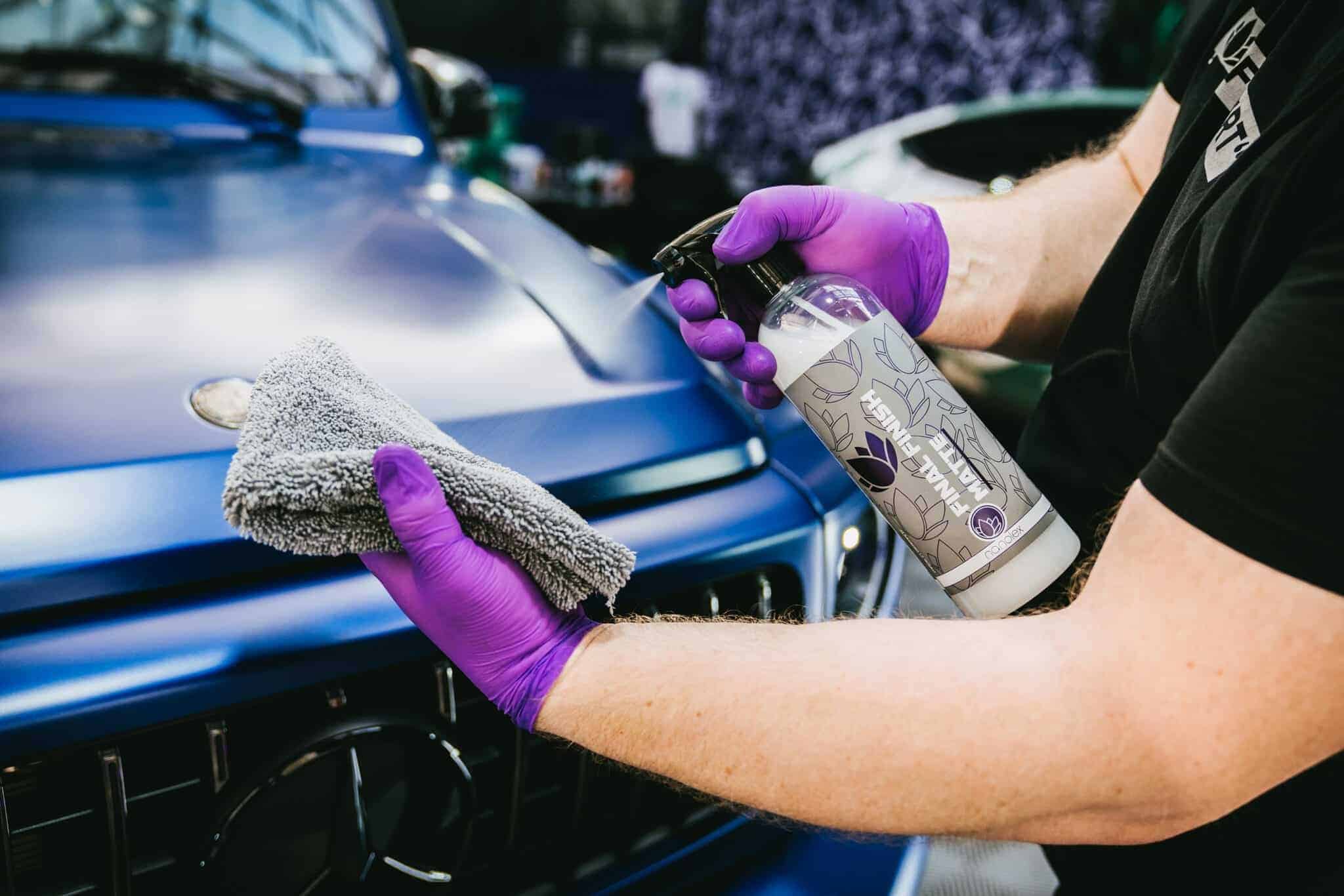 Nanolex matte final finish microfiber application 2