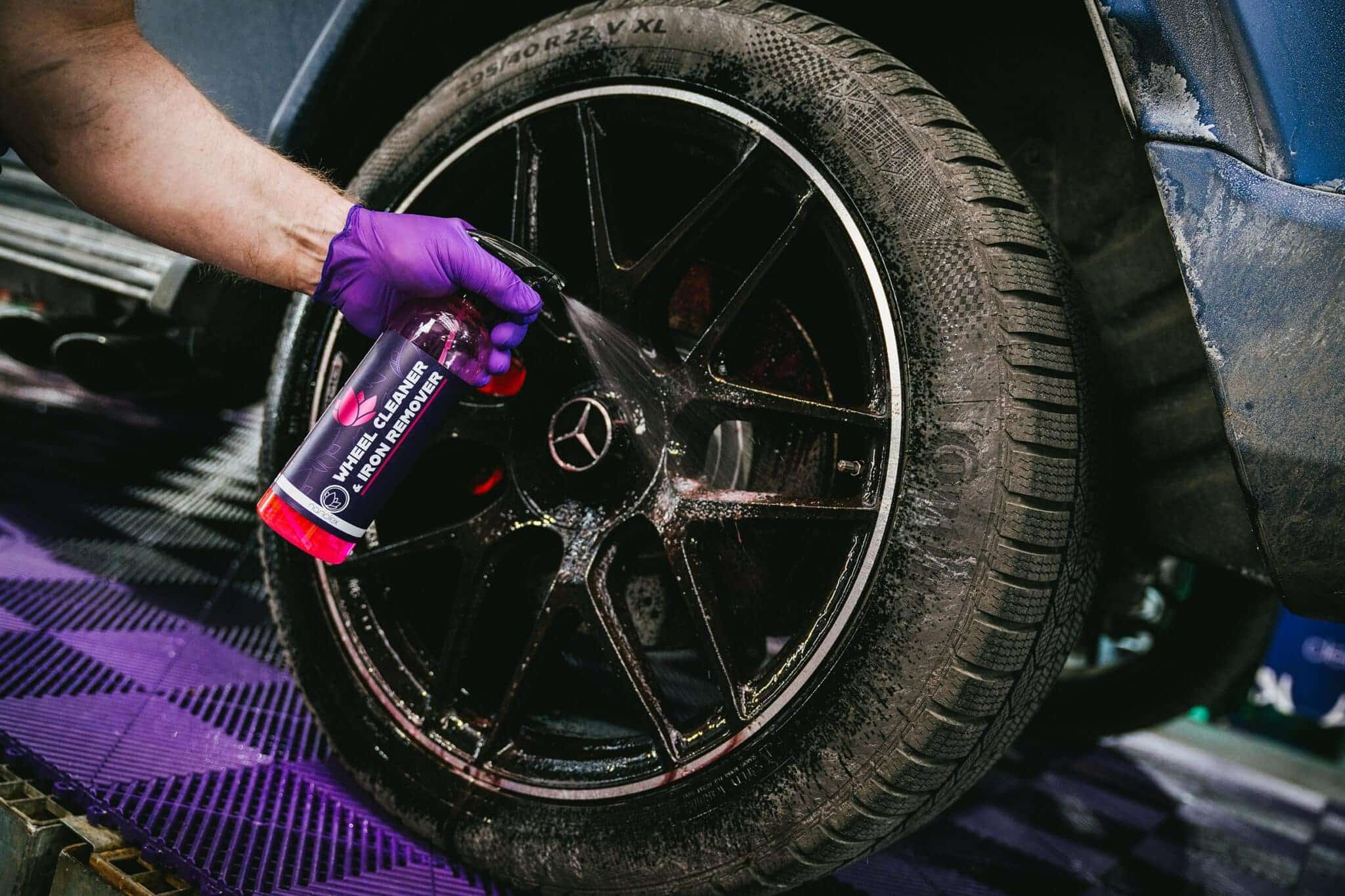 Nanolex wheeler cleaner and iron remover tire application