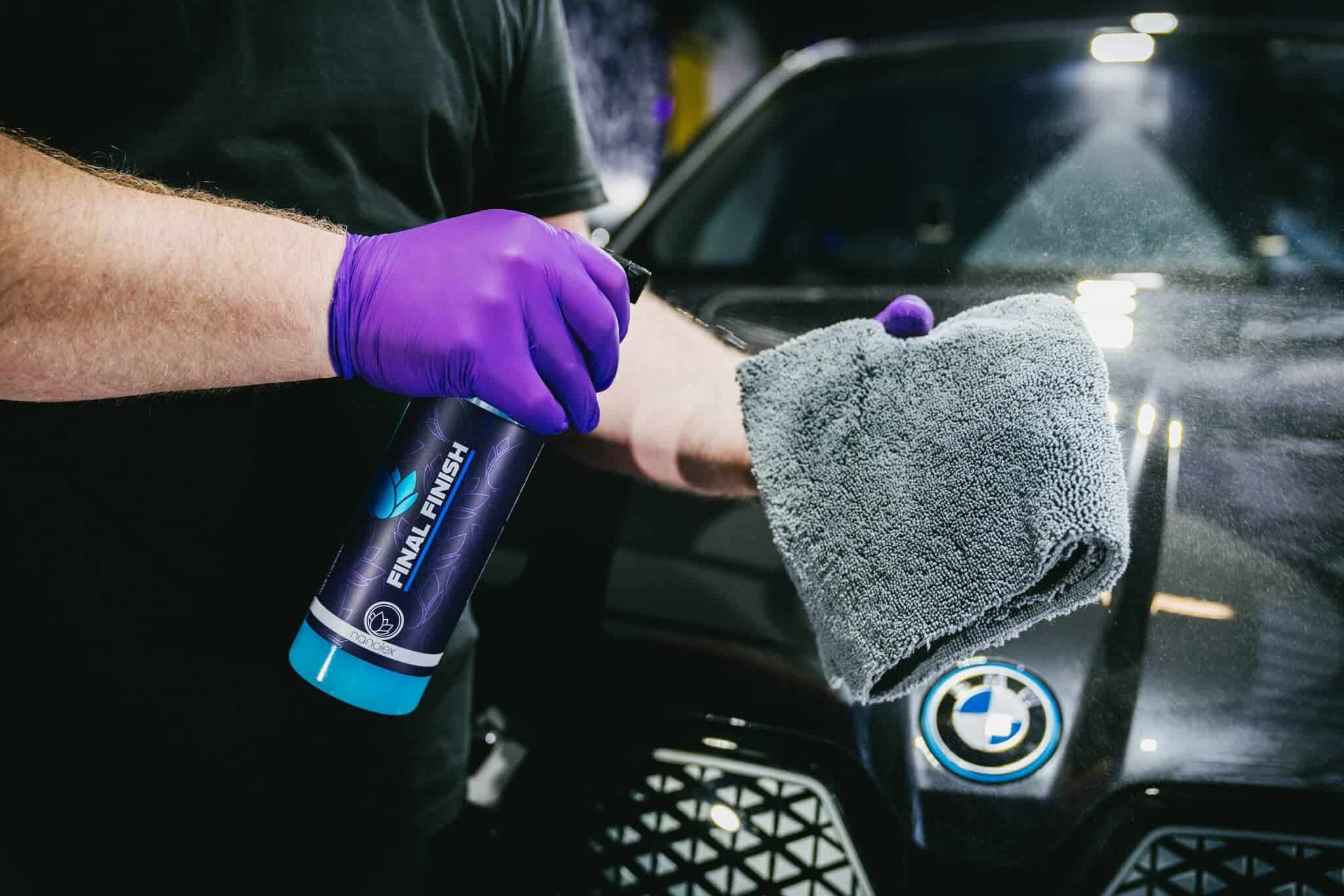 Nanolex final finish microfiber application