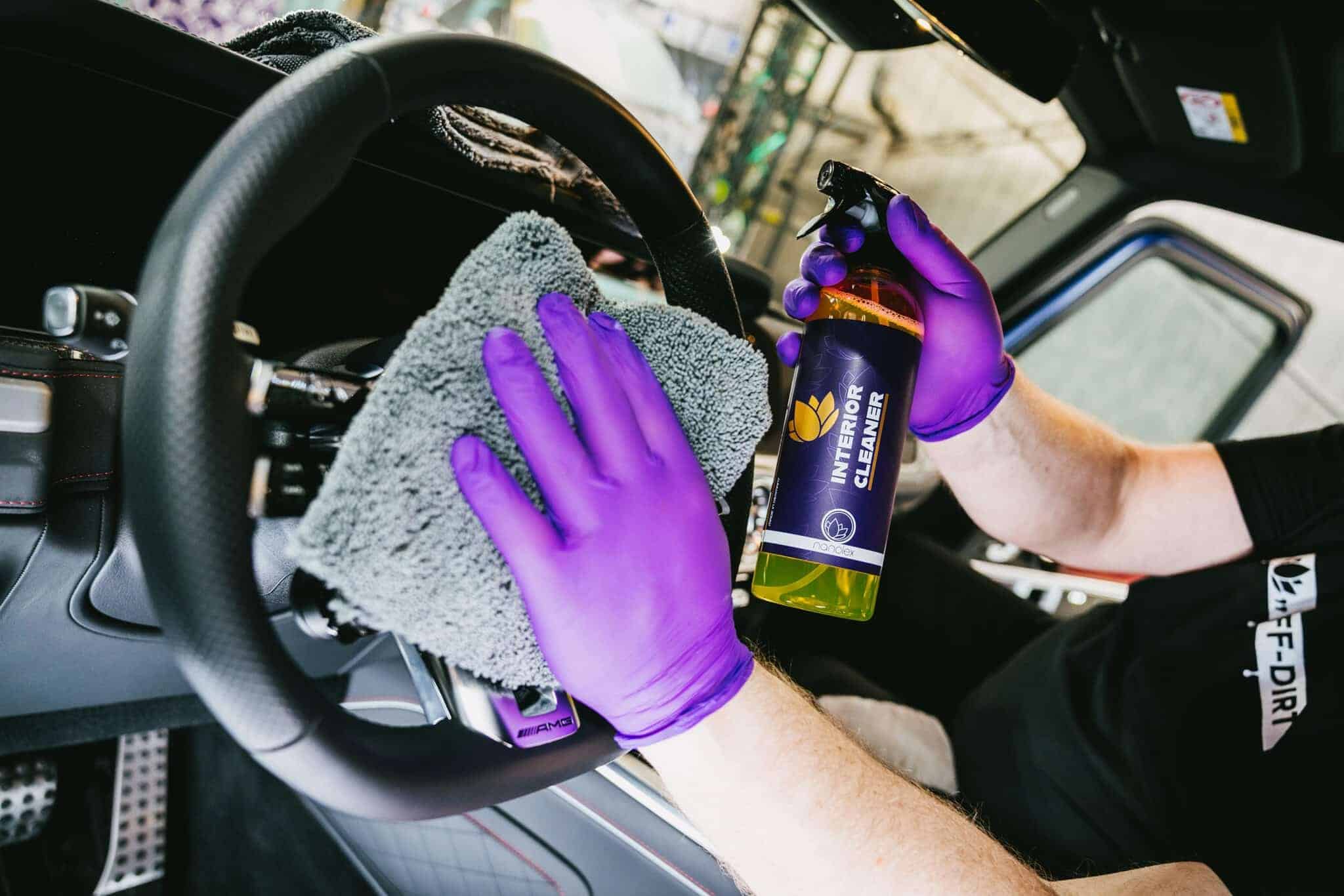 nanolex interior cleaner auftragen