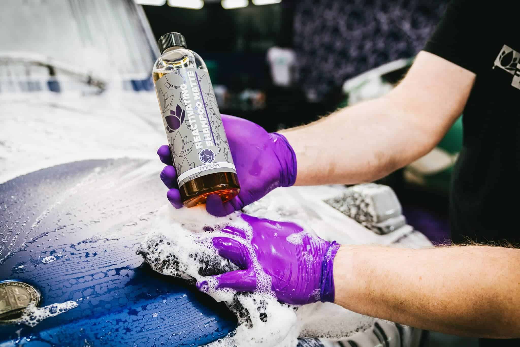 nanolex matte reactivating shampoo aplication