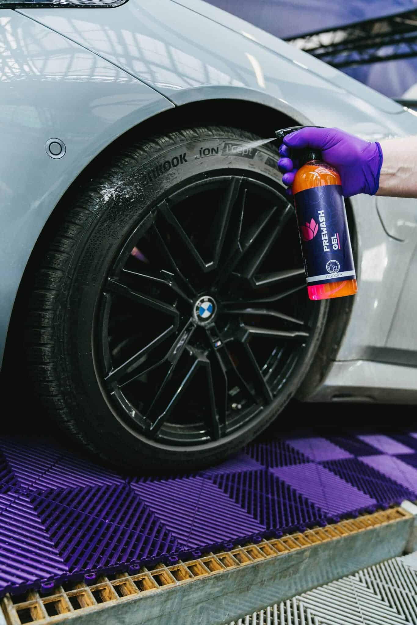 nanolex prewash gel application tire